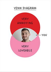 Tap to view Venn Diagram Valentine's Day Photo Card