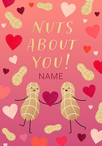 Tap to view Nuts about You Personalised Valentine's Day Card