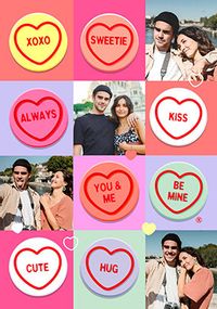 Tap to view Love Hearts 4 Photo Valentine's Day Card