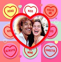 Tap to view Love Hearts Valentine's Day Square Photo Card