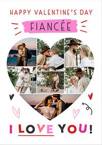 Tap to view Fiancée 7 Photo Valentine's Day Card