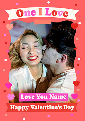 One I Love Photo Valentine's Day Card