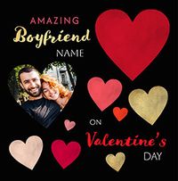 Tap to view Amazing Boyfriend Heart Photo Valentine's Day Card