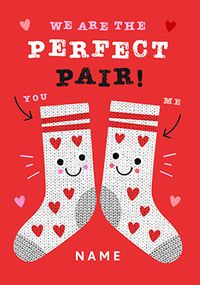 Tap to view We're the Perfect Pair Socks Valentine's Day Card