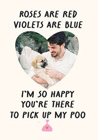 Tap to view From The Dog Pick Up My Poo Valentine's Day Photo Card