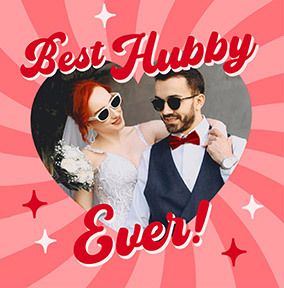 Best Hubby Square Valentine's Day Photo Card