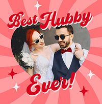 Tap to view Best Hubby Square Valentine's Day Photo Card