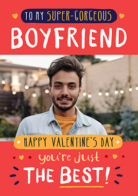 Photo Upload Valentine's Day Card for Boyfriend