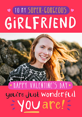 Photo Upload Valentine's Day Card for Girlfriend