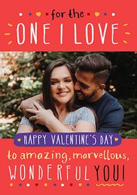 Tap to view Photo Upload Valentine's Day Card for One I Love