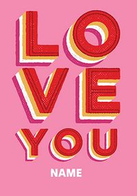 Tap to view Bold Type Love You Anniversary Card