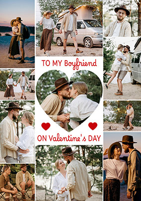 Boyfriend 11 Photo Valentine's Day Card