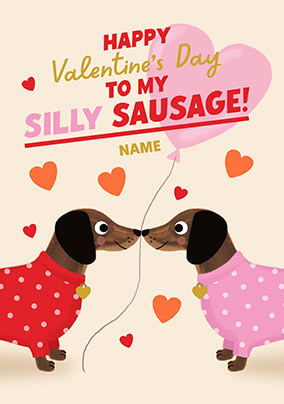 My Silly Sausage Valentine's Day Dogs Dard