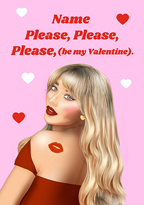 Please Please Please Valentine's Day Card