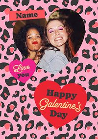 Tap to view Leopard Print Galentine's Day Photo Card