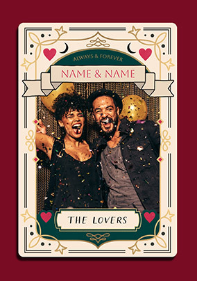 The Lovers Tarot Photo Valentine's Day Card