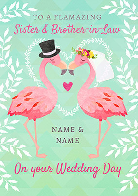 Flamazing Personalised Wedding Card