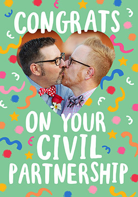 Civil Partnership Photo Card