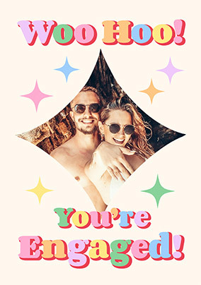 You're Engaged Photo Upload Congratulations Card