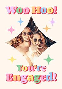 Tap to view You're Engaged Photo Upload Congratulations Card