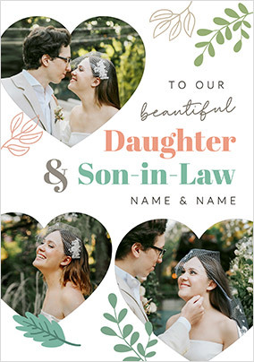 Wedding Congratulations Card for Daughter and Son in Law