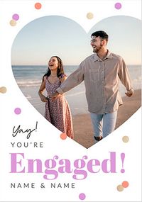 Tap to view Yay You're Engaged Photo Upload Card