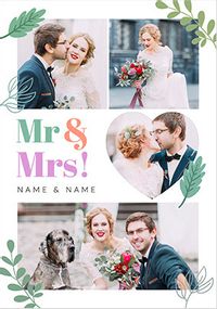 Tap to view Mr & Mrs Multi Photo Upload Wedding Card