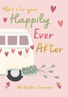 Here's to your Happily Ever After Wedding Card