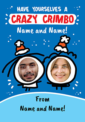 Crazy Crimbo Photo Christmas Card