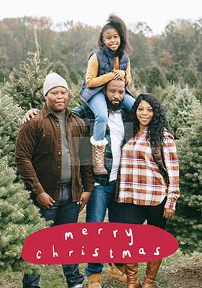 Merry Christmas Single Photo Card