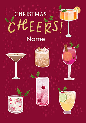 Christmas Cheers Personalised Card