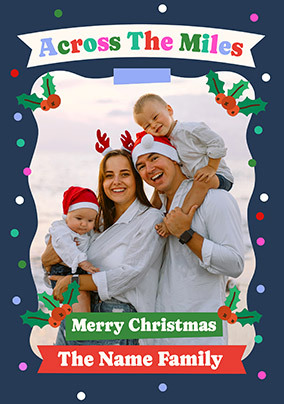 Merry Christmas from the Family Across the Miles Card