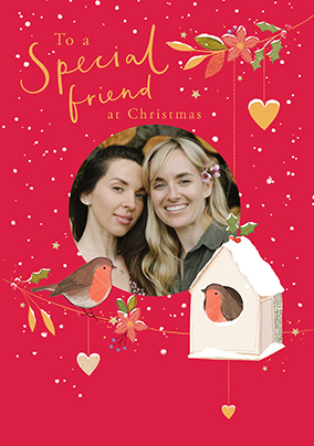 Special Friend Photo Christmas Card