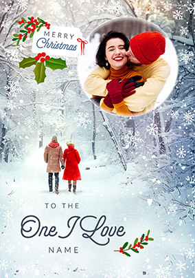 One I Love Winter Wonderland Photo Christmas Card