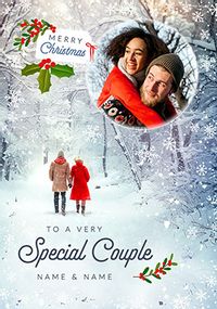 Tap to view Winter Wonderland Photo Christmas Card for Special Couple