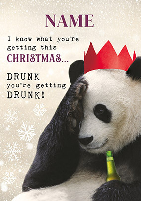 You're Getting Drunk Christmas Card