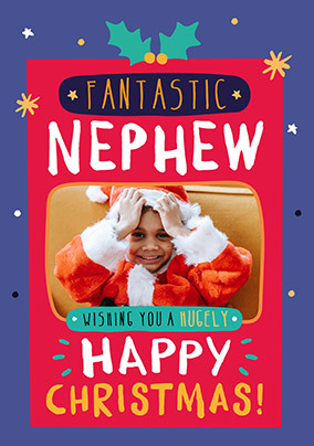 Fantastic Nephew Photo Christmas Card