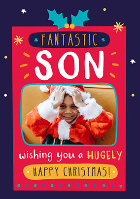 Fantastic Son Photo Christmas Card