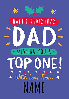 Have a Top Christmas Dad Card