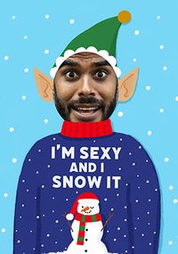 Tap to view I'm Sexy and I Snow It Photo Upload Christmas Card