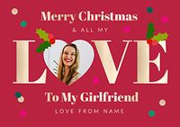 Tap to view Girlfriend Landscape Christmas Photo Card