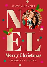 Tap to view Joyeux Noel Christmas Photo Card