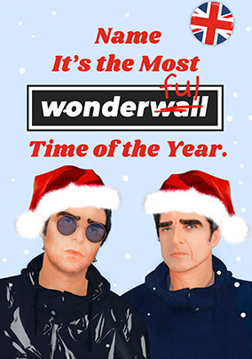 The Most Wonderwall Time of the Year Christmas Card