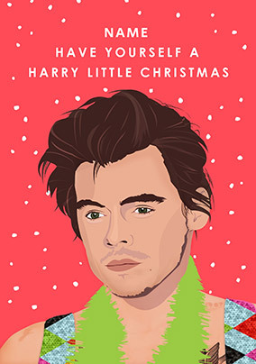 Have Yourself A Harry Little Christmas Personalised Card