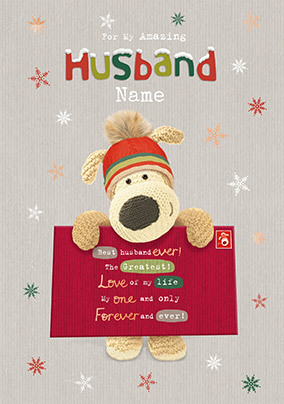 Boofle Husband Christmas Card