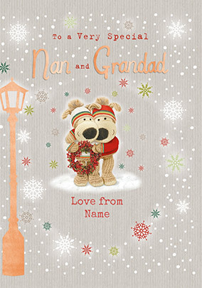 Boofle Nan And Grandad Christmas Card