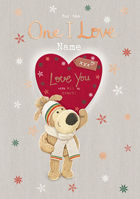 Boofle One I Love Christmas Card