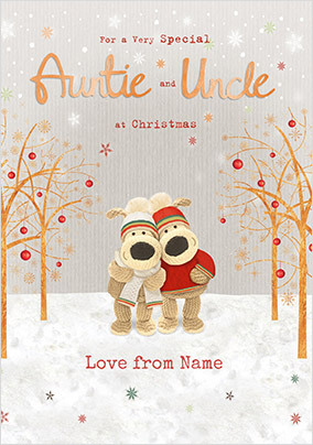 Boofle Auntie & Uncle Christmas Card