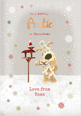 Boofle Auntie Christmas Card