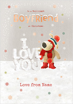 Boofle Boyfriend Christmas Card